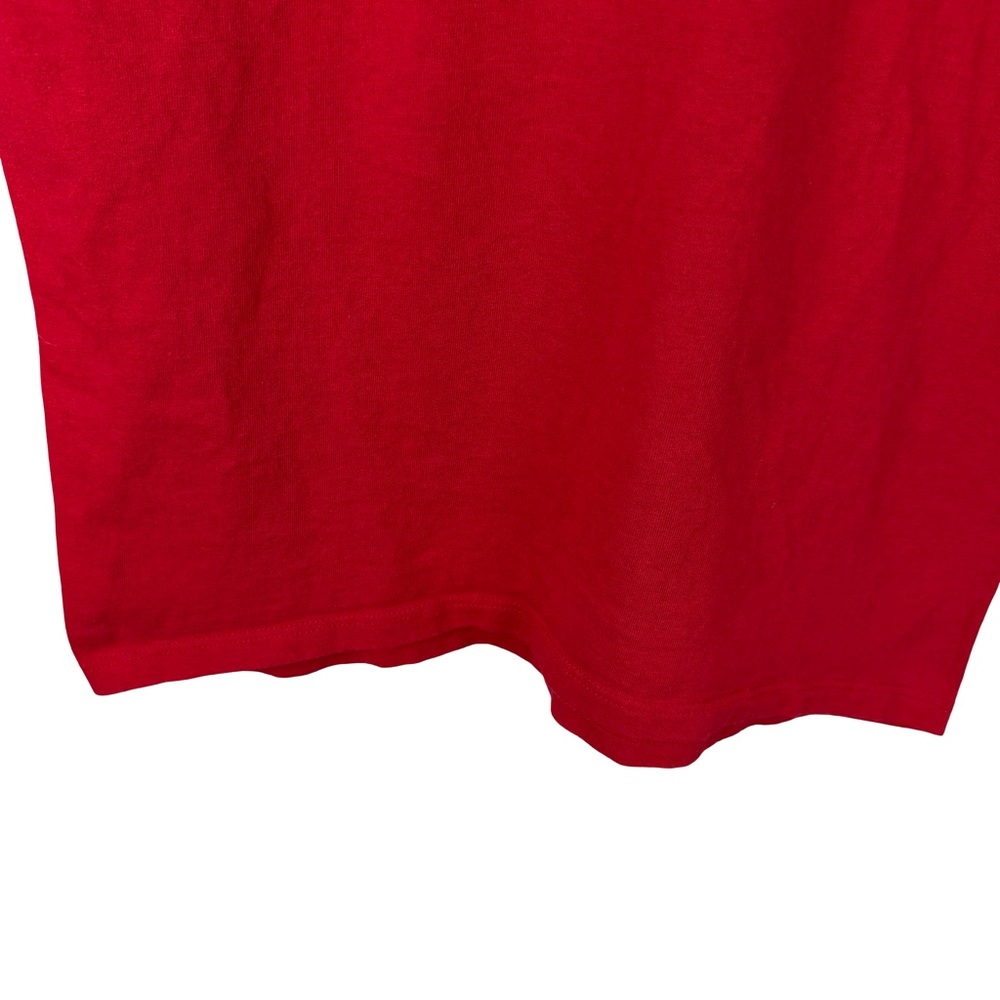 Vintage 90s Nike Trap It Soccer Sports Flame White Tag Red Shirt Size L - Picture 6 of 8